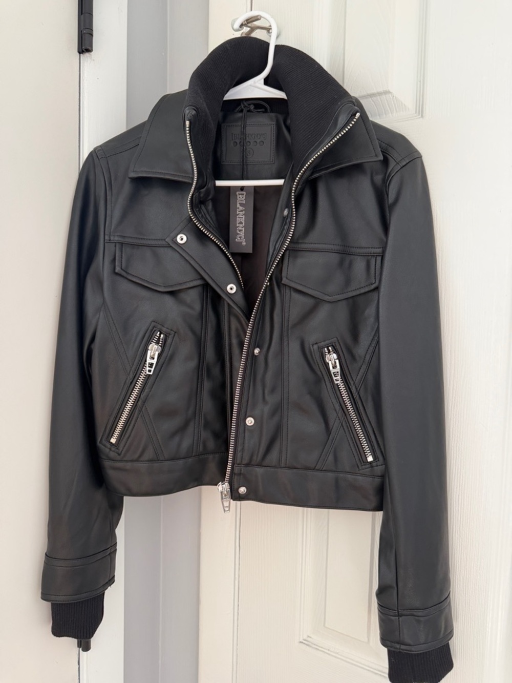 Cute Faux Leather Jacket NWT Blank NYC